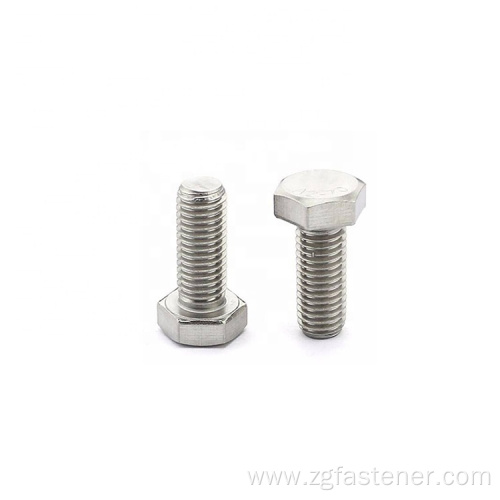 DIN933 Stainless steel hex bolt with full thread hex bolts